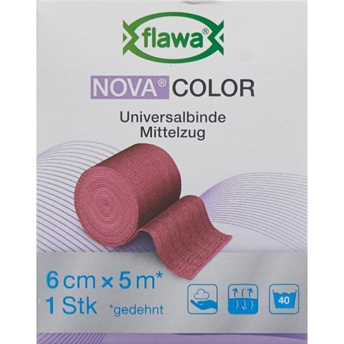 Flawa Novacolor Idealbandage 6cmx5m red