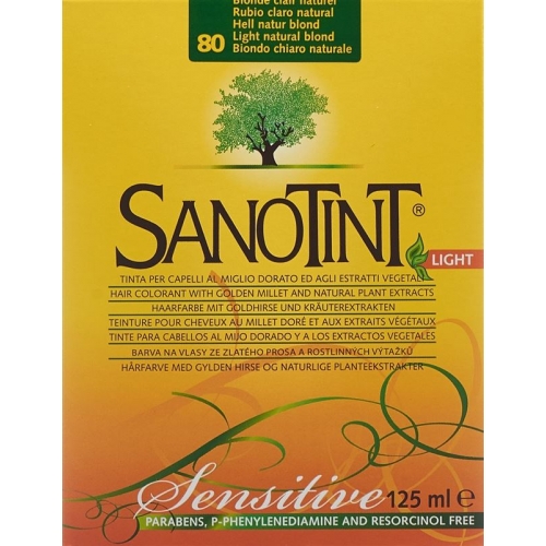 Sanotint Sensitive Light Hair Color 80 light natural blonde buy online