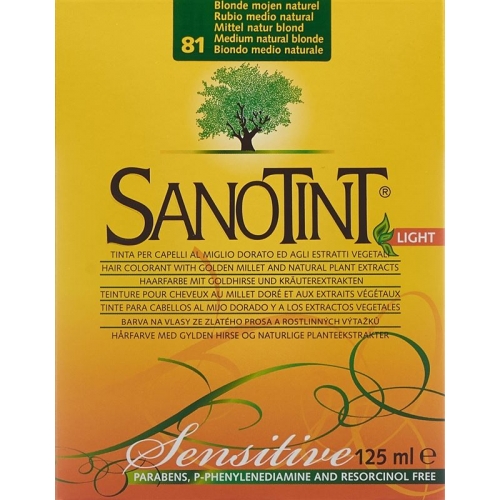 Sanotint Sensitive Light Hair Color 81 Medium natural blonde buy online
