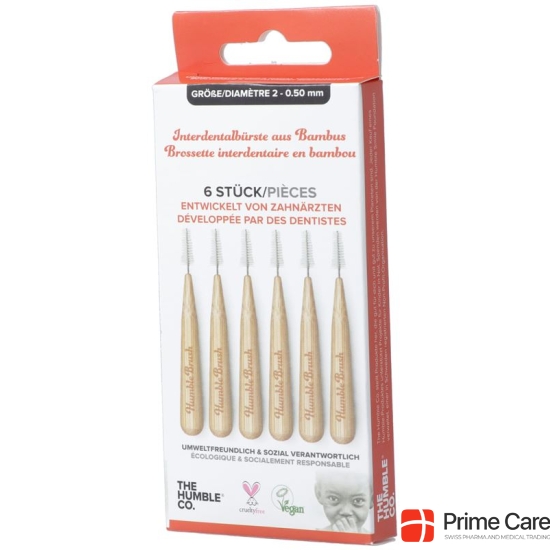 The Humble Interdentalbürste Bambus 0.5mm 6 Stück buy online