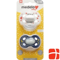 Medela Baby Dummy Day & Night 6-18 Unisex 2 pieces