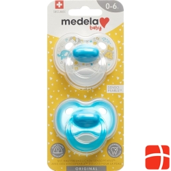 Medela Baby Dummy Original 0-6 Boy 2 pieces
