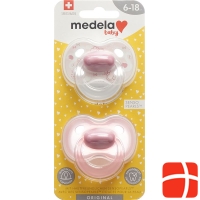 Medela Baby Dummy Original 6-18 Girl 2 pieces