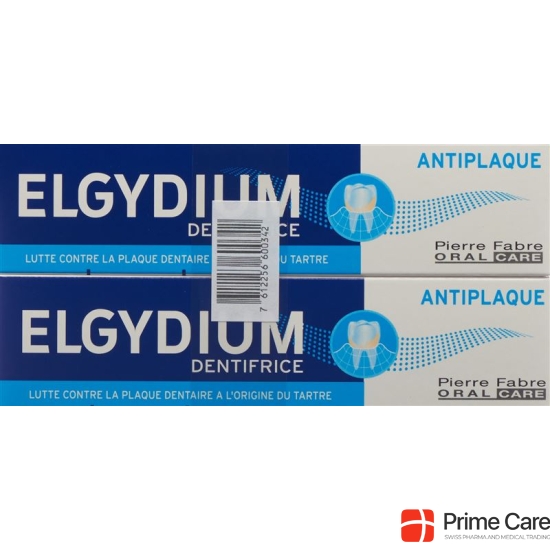 Elgydium Anti-Plaque Zahnpasta Duo 2x 75ml buy online