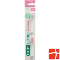 Gum Sonic Sensitive Ersatzköpfe Weiss 2 Stück
