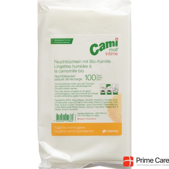 Cami Moll Intime Feuchttücher Refill Nf 100 Stück buy online