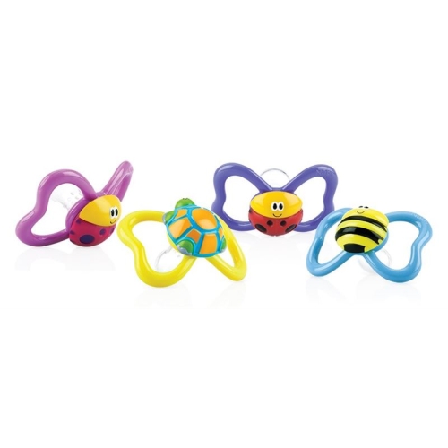 Nuby Nuggi Paci-Pals Oval Silikon Noppen 6-36 buy online