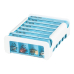 Anabox Medidispenser compact 7 days light blue 4 compartments german/fr