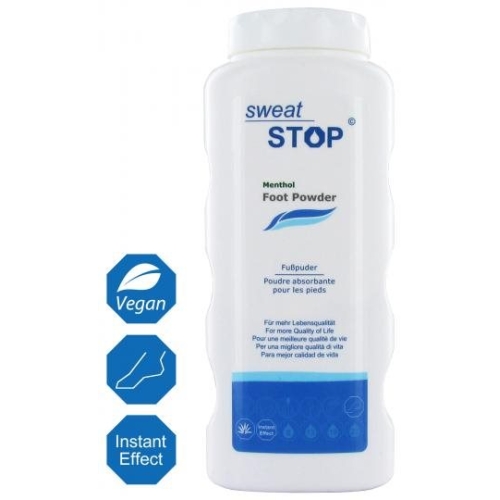 Sweatstop Menthol Fusspuder 100g buy online