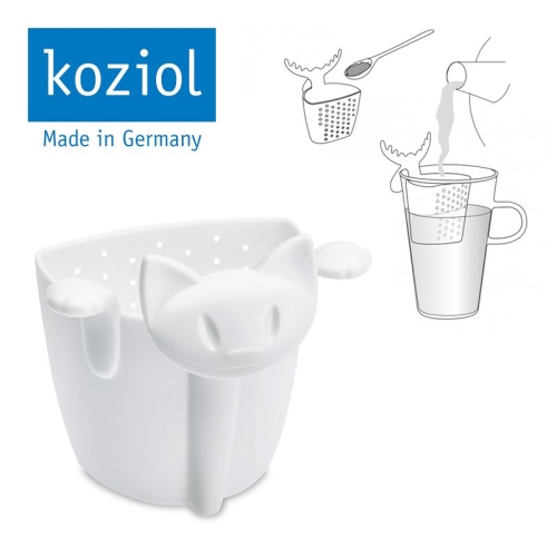 Herboristeria Tea Strainer Koziol Miaou White buy online