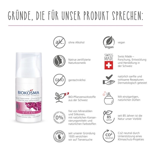 Biokosma Vital Visage Festigende Tagescreme 30ml buy online