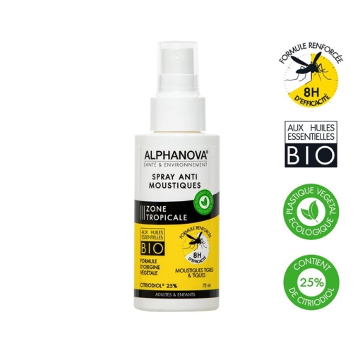 Alphanova Spray Anti-mücken Bio Zone Tropic 75ml buy online