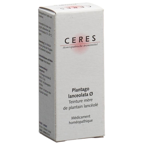 Ceres Plantago Lanceolata Urtinkt 20ml buy online