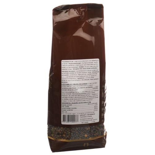 Biofarm Linsen Grün Knospe Beutel 500g buy online