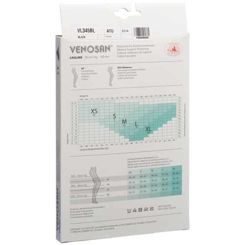 Venosan Legline 20 A-tm XS Black 1 Paar buy online