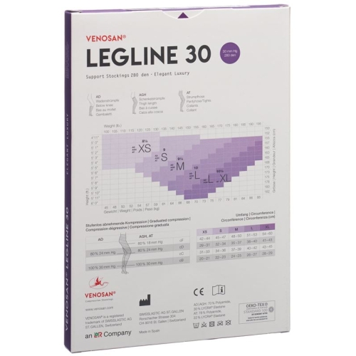 Venosan Legline 30 A-d XS Black 1 Paar buy online