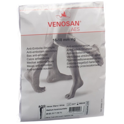 Venosan Aes A-gg M Kurz Offen Weiss 1 Paar buy online