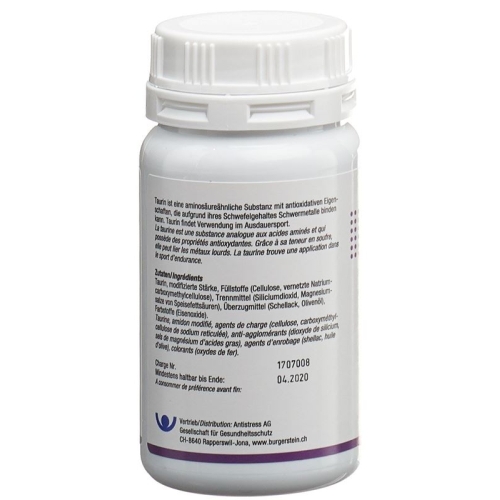 BURGERSTEIN Taurin tablets buy online