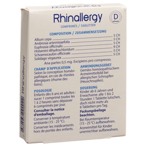 Rhinallergy Tabletten 60 Stück buy online