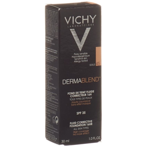 Vichy Dermablend complexion correcting make-up 45 gold 30ml buy online