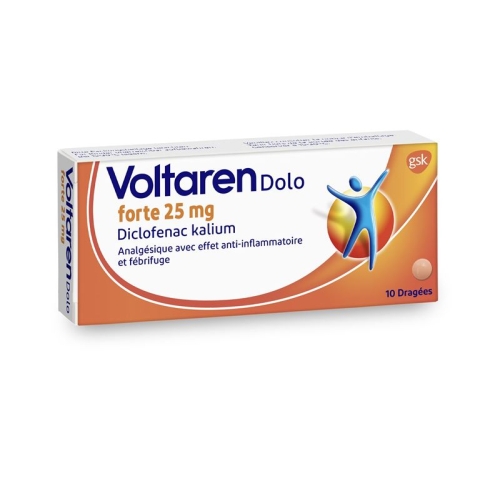 Voltaren Dolo Forte 25mg 10 Dragées buy online