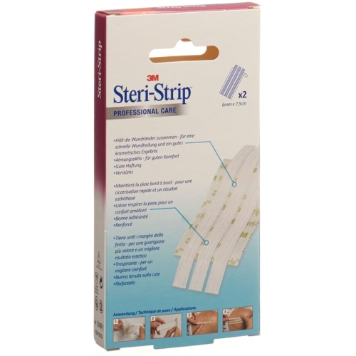 3M Steri Strip 6x75mm Weiss Verstärkt 2x 3 Stück buy online