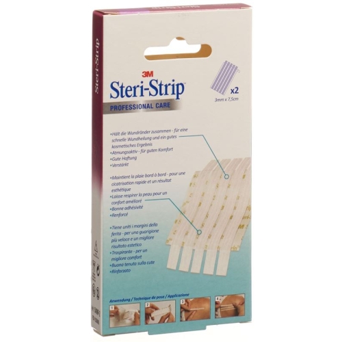 3M Steri Strip 3x75mm Weiss Verstärkt 2x 5 Stück buy online