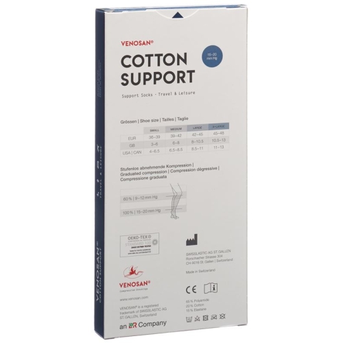 Venosan Cotton A-d Support Socks XL Navy 1 Paar buy online