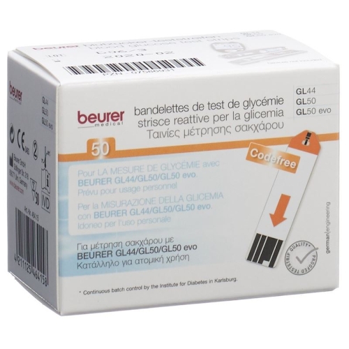 Beurer Teststreifen F Gl44+gl50 Mmol/l 2x 25 Stück buy online