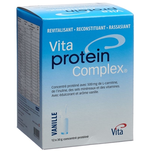 Vita Protein Complex Pulver Vanille 12 Beutel 30g buy online