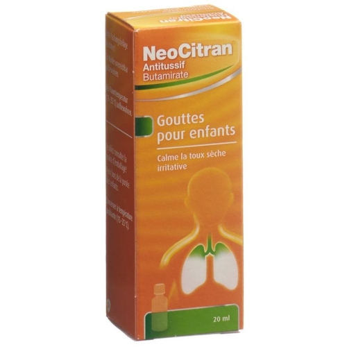 NeoCitran cough suppressant drops 5mg / ml 20ml child Tropffl