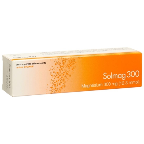 Solmag 300 Brausetabl orange flavor Ds 20 pcs