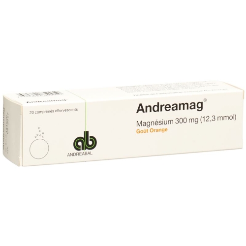 Andreamag Brausetabl 300 mg Orange flavor 20 pcs