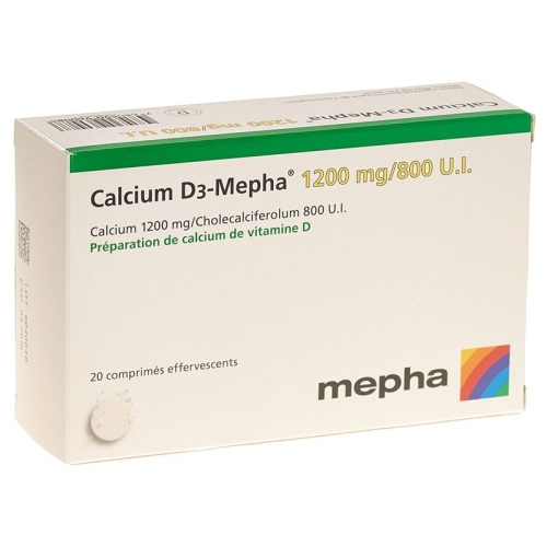 Calcium D3 Mepha Brausetabletten 1200/800 20 Stück buy online