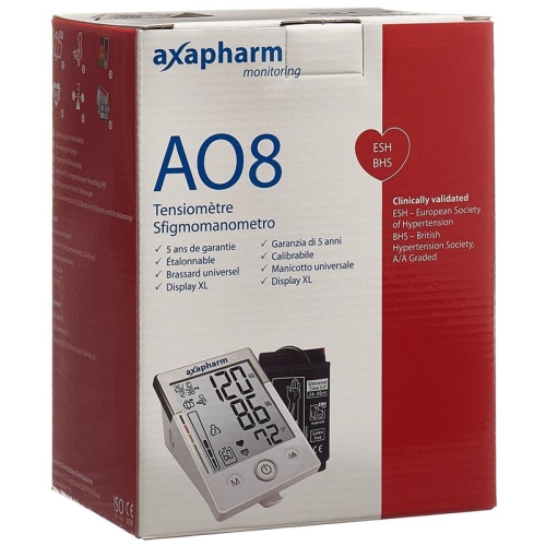 Axapharm Ao8 upper arm blood pressure monitor buy online