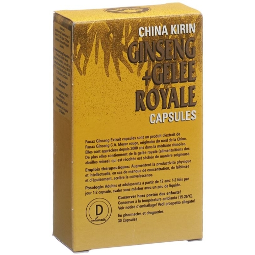 China Kirin Ginseng + Gelee Royale Kapseln 30 Stück buy online