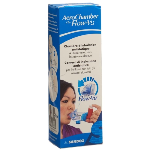 Aerochamber Plus Flow-vu without mask Blue buy online