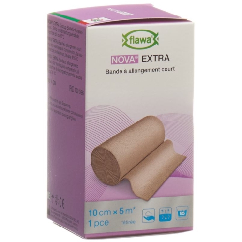 Flawa Nova Extra Short-Stretch Bandage 10cmx5m Skin-Coloured buy online