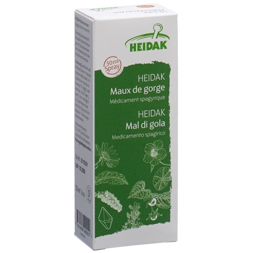 Heidak Halsschmerzen Spray Flasche 30ml buy online