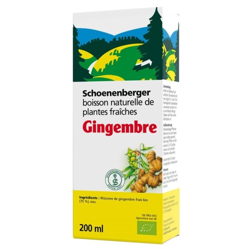 Schönenberger Ginger Fresh Plant Juice Organic 200ml buy online