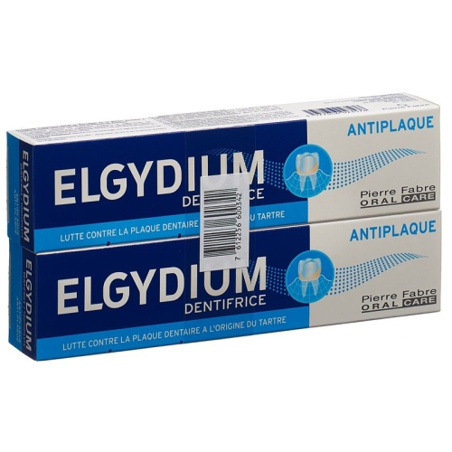 Elgydium Anti-Plaque Zahnpasta Duo 2x 75ml buy online