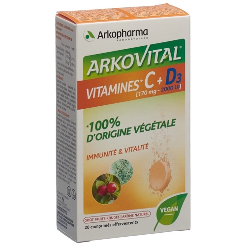 Arkovital Vitamin C + D3 Brausetabletten 20 Stück buy online