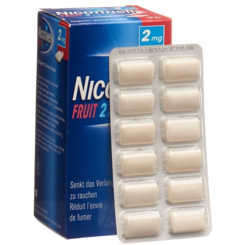 Nicotinell Fruit 2mg 96 Kaugummi buy online