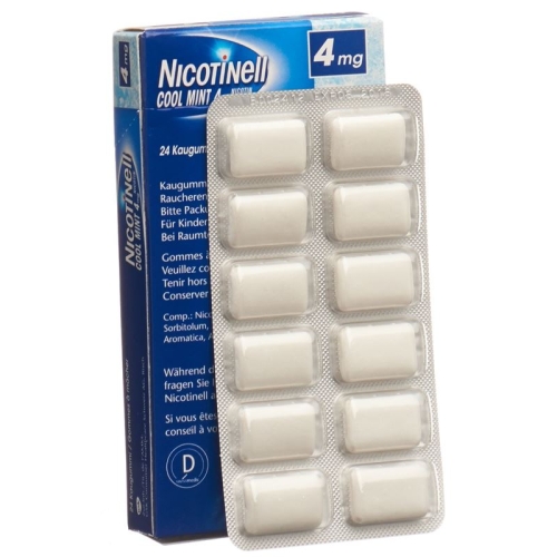 Nicotinell Cool Mint 4mg 24 Kaugummi buy online