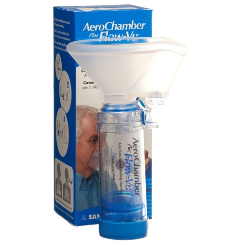 Aerochamber Plus Flow-vu Large Mask Blue buy online