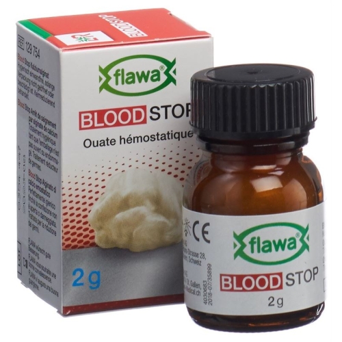 Flawa Hemostatic Cotton Wool Sterilized Glass 2g buy online