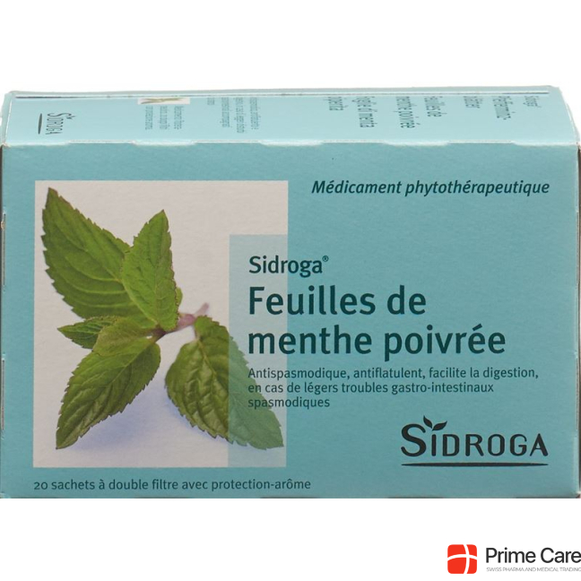 Sidroga peppermint leaves 20 Btl 1.5 g