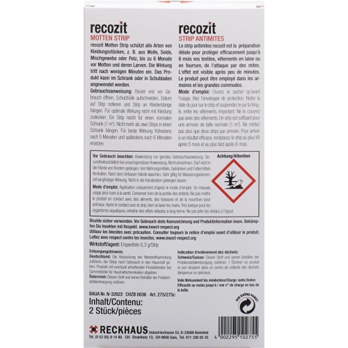 Recozit Motten Strip 2 Stück buy online