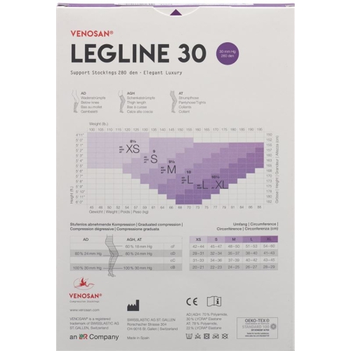 Venosan Legline 30 A-d XS Black 1 Paar buy online