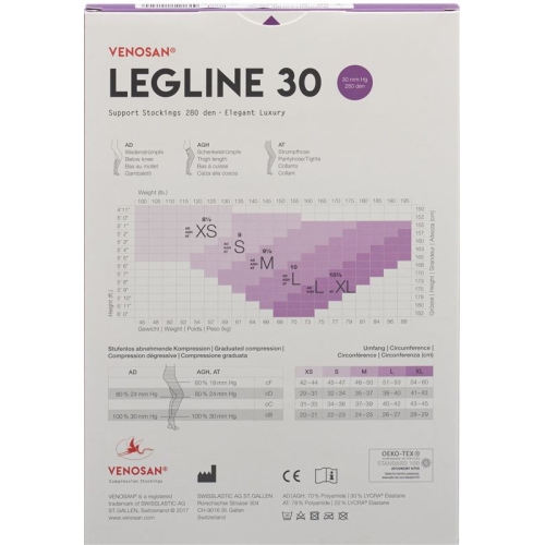 Venosan Legline 30 A-d XS Sahara 1 Paar buy online